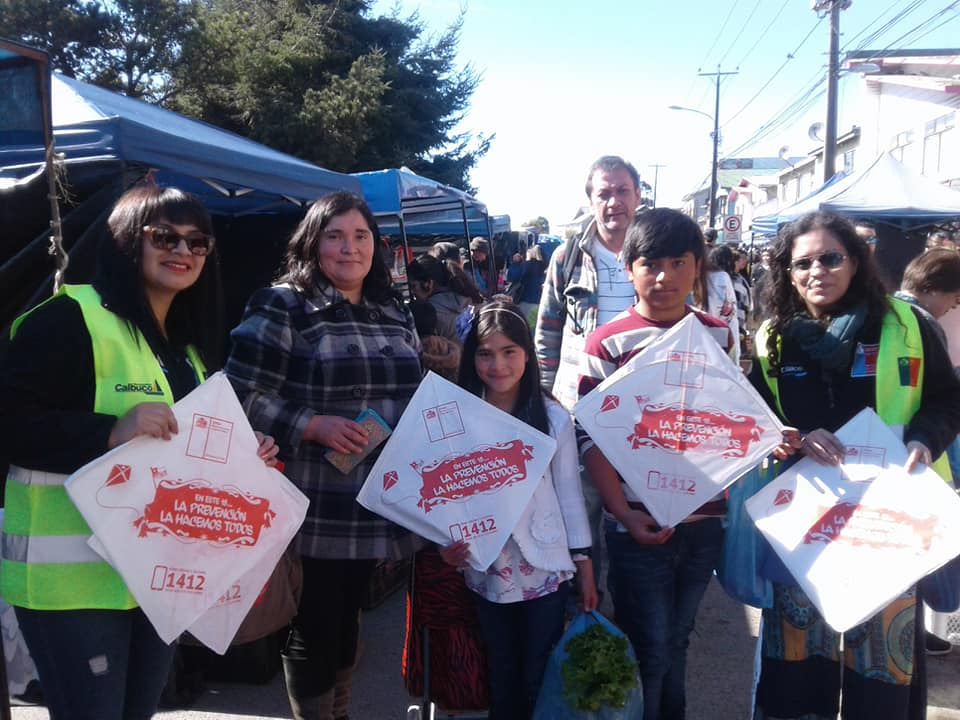 Senda Previene Calbuco, Realizó importante Campaña a la Prevención.