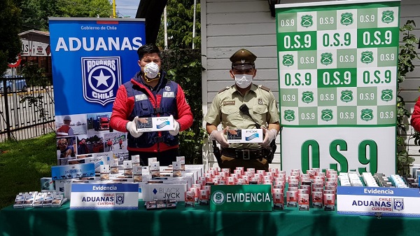 Carabineros de Chile y Aduanas incautan 31.700 unidades de cigarrillos en la Isla de Chiloé