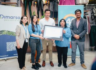 Seremi del Trabajo Ángel Cabrera entrega Sello 40 horas a Grupo Dimarsa