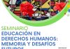 Próximamente se desarrollará Seminario sobre Educación en Derechos Humanos