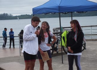 Pepa Canales completó “Unir la Cuenca en Zapatillas”