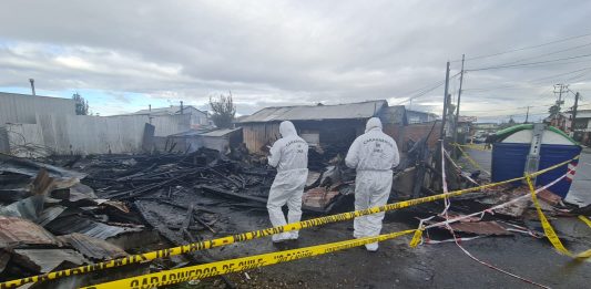 Carabineros de LABOCAR realizan pericias por incendio