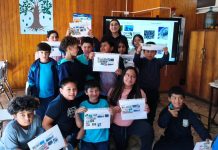 En el Liceo de Melinka realizamos una serie de talleres junto a estudiantes