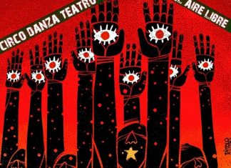 Acción de Arte en sector plaza de Puerto Montt “La marcha de los ausentes”