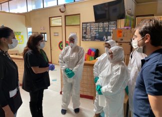 Alcalde de Castro implementa sanitización de espacios públicos